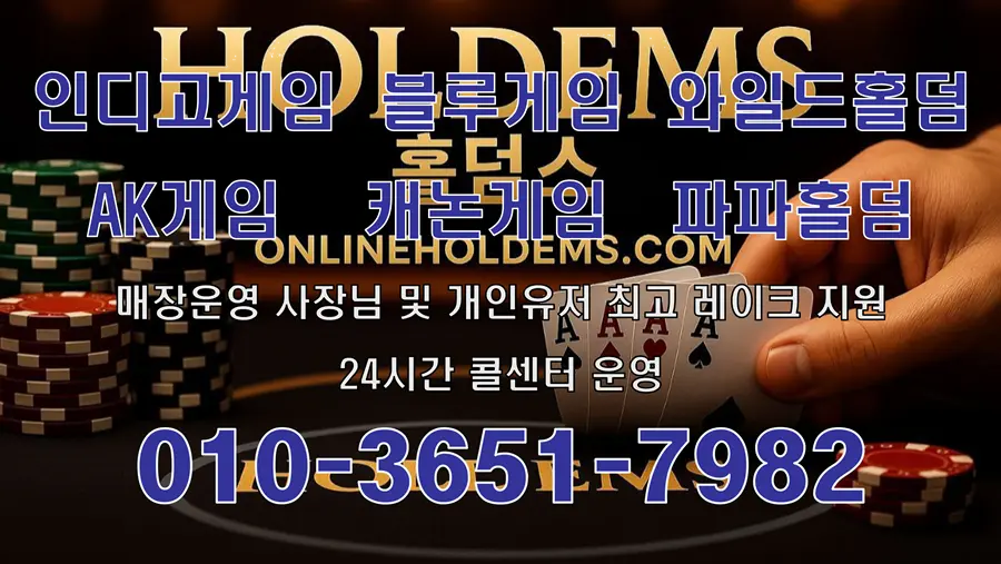 온라인홀덤 초보자 가이드
